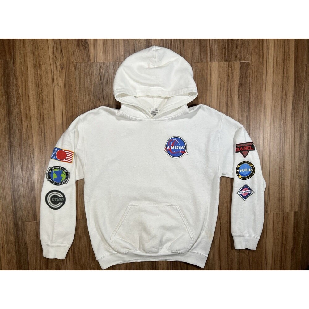 Logic Space Patch NASA Inspired Hoodie Hip Hop Rapper Size Medium